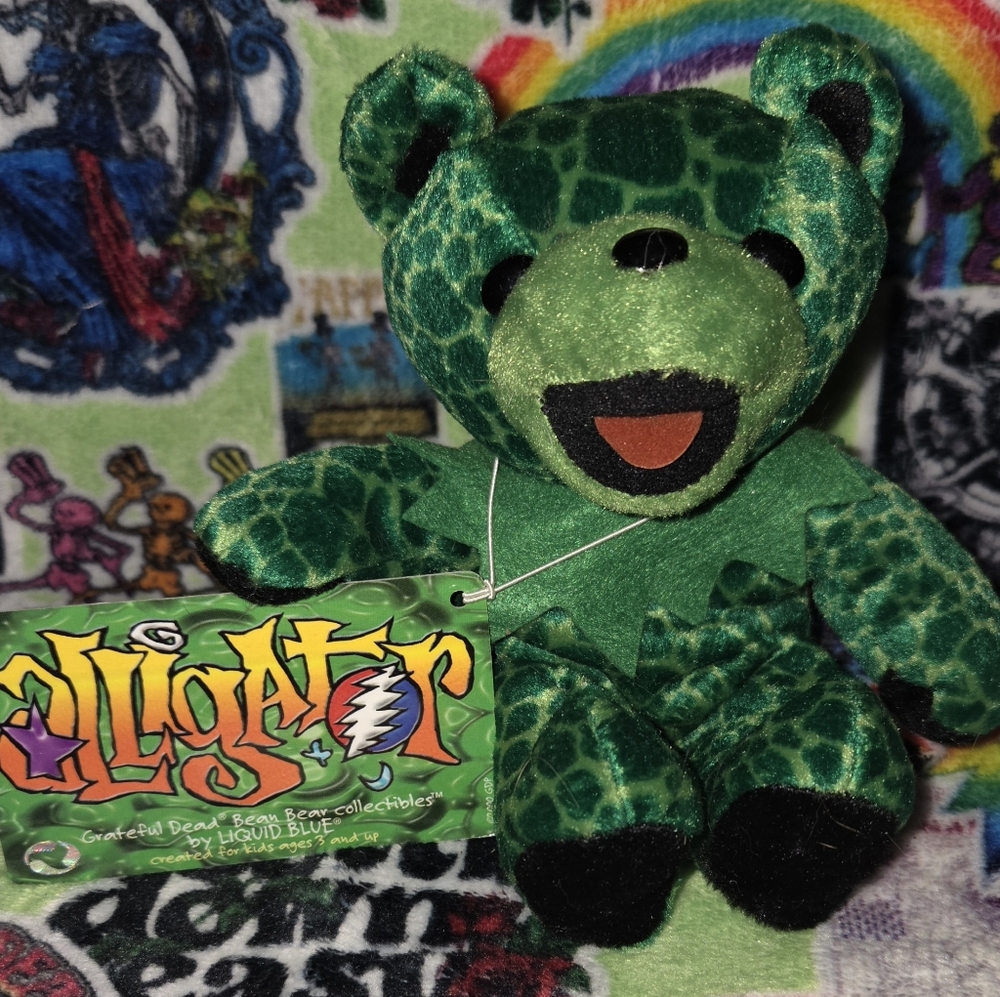Grateful Dead Bear "Alligator" By Liquid Blue ~NWT~